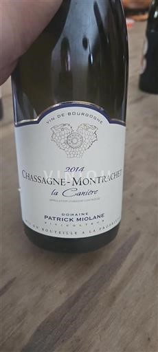 Borgoña Chassagne-Montrachet Patrick Miolane la Canière 2014
