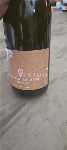 Borgonha Chablis Château Béru Côte aux prêtres 2015