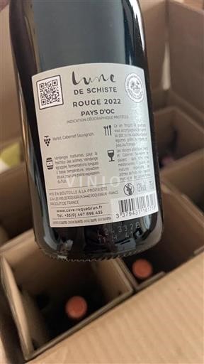 Languedoc og Roussillon Pays d'Oc Cave des Vignerons de Roquebrun Lune de Schiste 2022