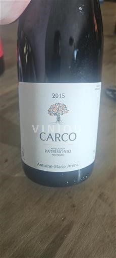 Corsica Patrimonio Antoine-Marie Arena Carco 2015
