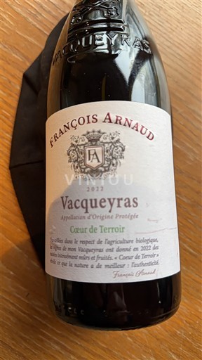 Rhône-dalen Vacqueyras François Arnaud Cœur de Terroir 2022