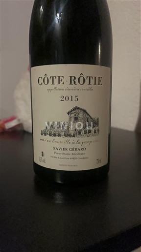 Thung lũng Rhône Côte-rôtie Xavier Gérard 2015