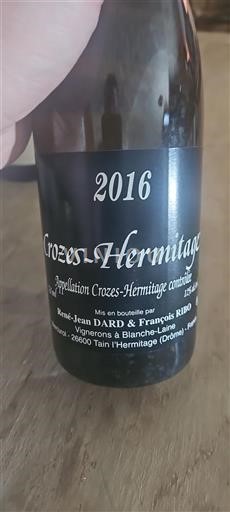 Rhônen laakso Crozes-Hermitage René-Jean Dard & François Ribo 2016