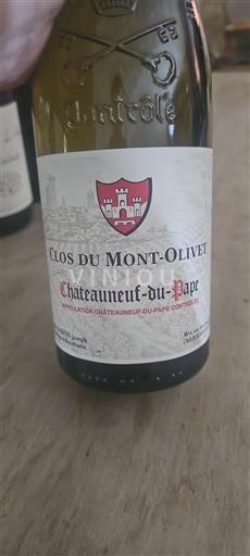 Rhônen laakso Châteauneuf-du-Pape Clos du Mont-Olivet 2017