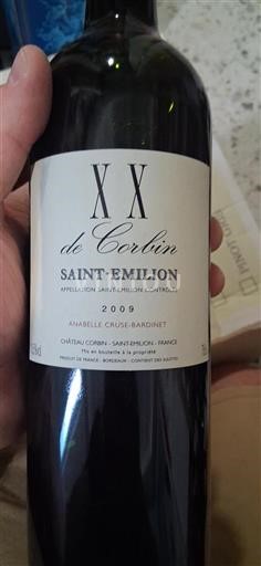 Bordeaux Saint-Émilion Château Corbin XX de Corbin 2009