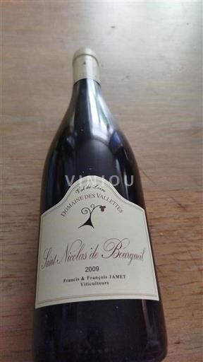Loiredalen Saint-Nicolas-De-Bourgueil Domaine Des Vallettes 2009