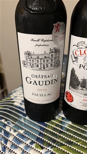 Bordeaux Pauillac Château Gaudin 2016