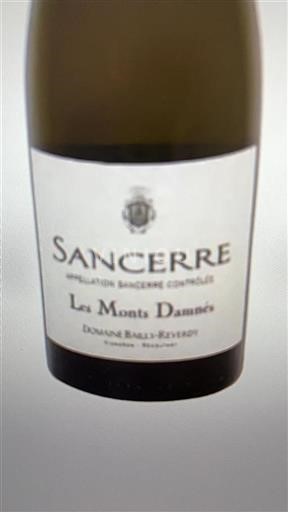 Loirevallei Sancerre Domaine Bailly-Reverdy Les Monts Damnés 2023