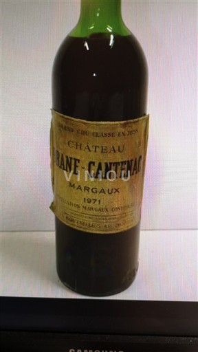 Bordeaux Margaux Grand Cru Château Brane-Cantenac 1971