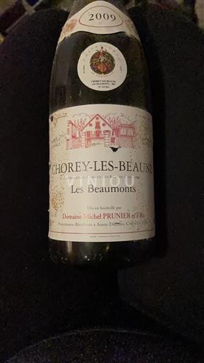 Bourgogne Chorey-lès-Beaune Domaine Michel PRUNIER et Fille Les Beaumonts 2009