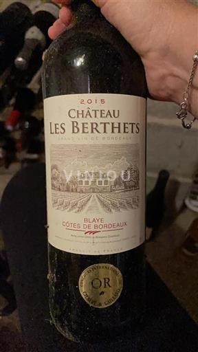 Burdeos Blaye-Côtes de Burdeos Château Les Berthets 2015