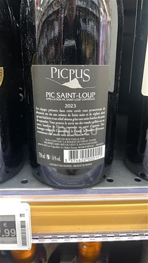 Languedoc Pic-saint-loup Picpus 2023