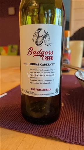 South Australia Unspecified Badgers Creek Shiraz Cabernet 2022