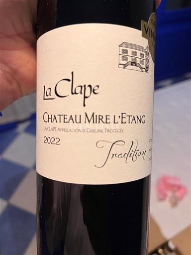 Languedoc La Clape Château Mire l'Etang Tradition 2022