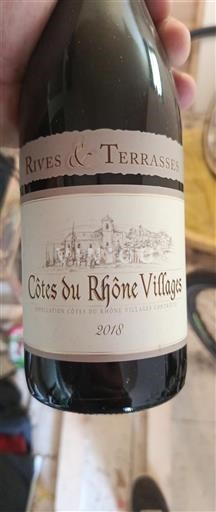 Rona dolina Côtes-du-Rhône-Villages Rives & Terrasses 2018
