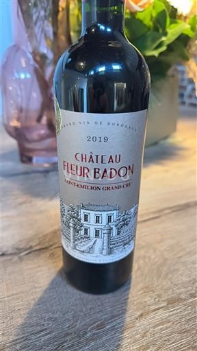 Bordeaux Saint-Émilion Grand Cru Grand Cru Château Fleur Badon 2019