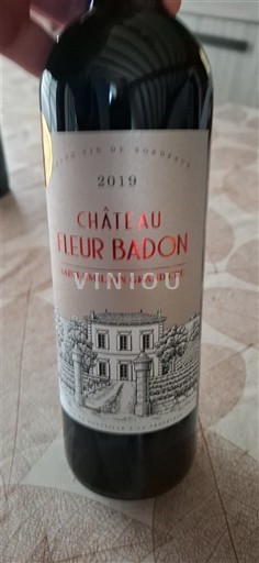 Bordeaux Saint-Émilion Grand Cru Grand Cru Château Fleur Badon 2019
