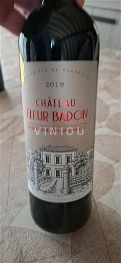 Bordeaux Saint-Émilion Grand Cru Grand Cru Château Fleur Badon 2019