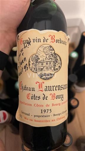 Bordeaux Côtes-de-bourg Château Laurensan 1975