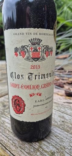 Bordeaux Saint-Émilion Grand Cru Grand Cru Clos Trimoulet 2015