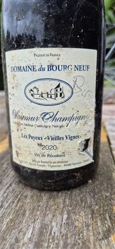 Loirevallei Saumur-champigny Domaine Bourg Neuf Les Poyeux - Vieilles Vignes 2020