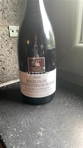 Bourgogne Hautes Côtes de beaune Domaine Alexandre Parigot Clos de la Perrière 2020