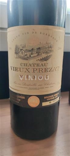 Bordéus Médoc Château Vieux Prezat 2004