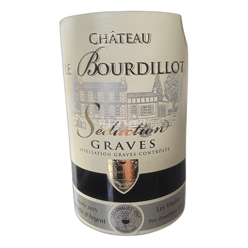 Bordeaux Graves Supérieures Chateau le bourdillot seduction 2015