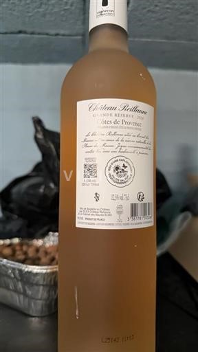 Vin Rosé sec Grande Réserve Château Reillanne 2024 France Provence Côtes-de-provence AOC hve
