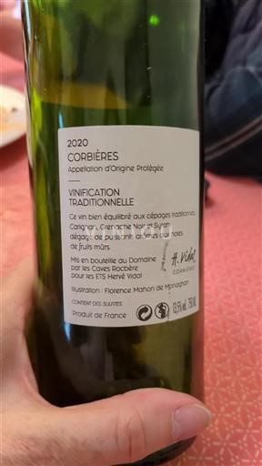 Languedoc Corbières Domaine Des Caves Rocbère Vinification Traditionnelle 2020