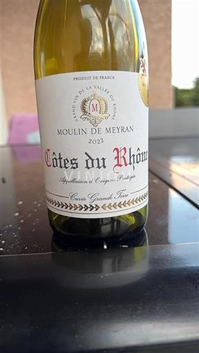 Rhône-dalen Côtes-du-Rhône Moulin de Meyran Grande Terre 2022