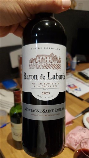Bordeaux Montagne-saint-émilion Baron de Labarde 2023