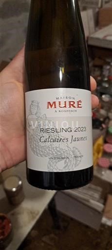 Vin Blanc sec Calcaires Jaunes Maison Muré 2023 France Alsace Vin de France