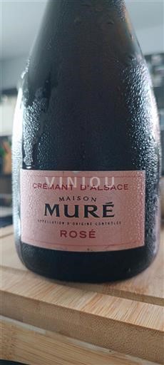 Vin Effervescent Rosé sec Maison Muré 2023 France Alsace Crémant-d'alsace AOC