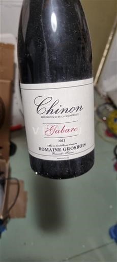 Dolina Loare Chinon Domaine Grosbois Gabare 2013