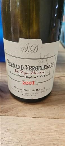 Bourgogne Pernand-Vergelesses Premier Cru Domaine Maratray-Dubreuil Les Vignes Blanches 2001
