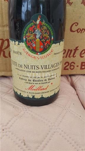 Bourgogne Côte de Nuits-byar Moillard 1987