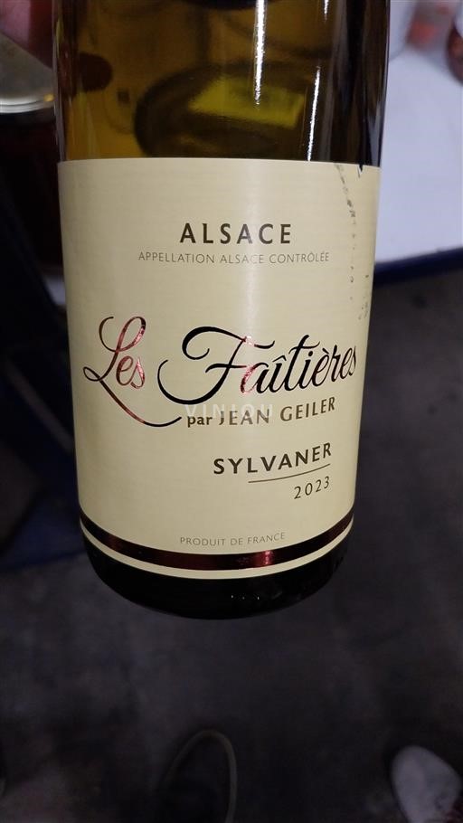 Alsácia Jean Geiler Les Faitières 2023