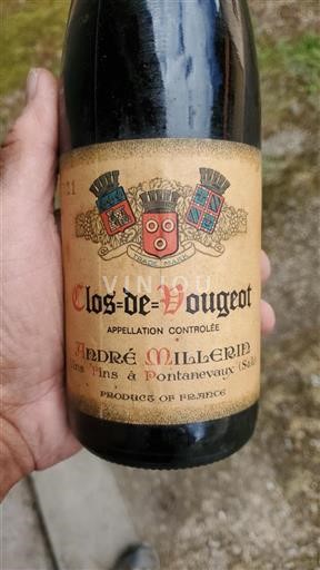 Borgoña Clos-de-vougeot Grand Cru André Millerin 1974