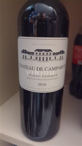 Bordeaux Pessac-Léognan Château Camparian 2018