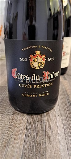 Thung lũng Rhône Côtes-du-rhône Clément Daniel Prestige 2023