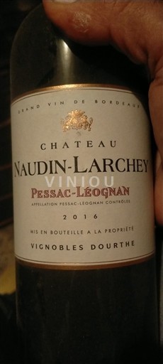 Bordeaux Pessac-Léognan Château Naudin Larchey 2016