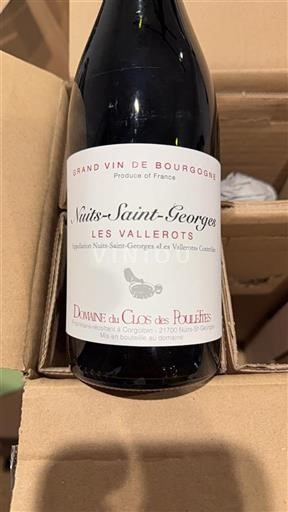 Burgundi Nuits-saint-georges Domaine Clos des Poulettes Les Vallerots Ei vuosikertaa