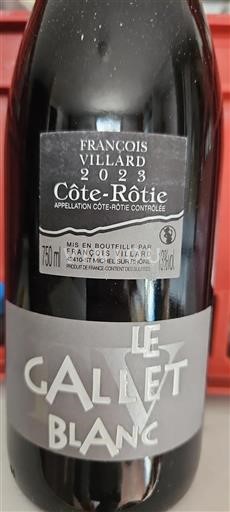 Rhônedalen Côte-rôtie François Villard Le Gallet Blanc 2023