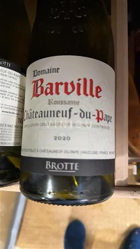 Thung lũng Rhône Châteauneuf-du-pape Domaine Barville Roussanne 2020