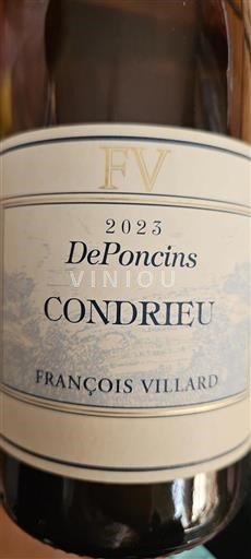 Rhônedalen Condrieu François Villard DePoncin 2023