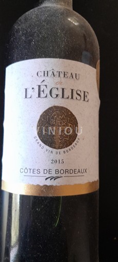 Bordeaux Bordeaux'n rinteet Château L’Eglise 2015