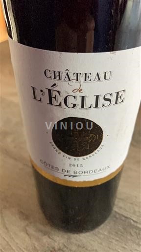Bordeaux Côtes-de-Bordeaux Château L’Eglise 2015
