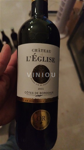Burdeos Côtes-de-Bordeaux Château L’Eglise 2015