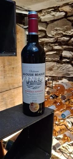 Vin Rouge sec Château Jalousie Beaulieu 2021 France Bordeaux Bordeaux supérieur AOC hve